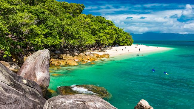 Nudey Beach on Fitzroy Island, within the Great Barrier Reef off Cairns.