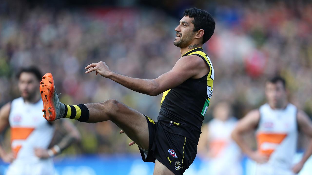 Marlion Pickett was stunning in his first AFL game. Photo: Michael Klein.