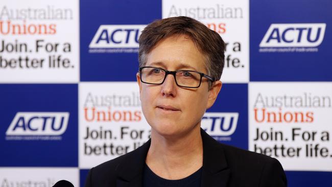 Australian Council of Trade Unions (ACTU) Secretary Sally McManus.