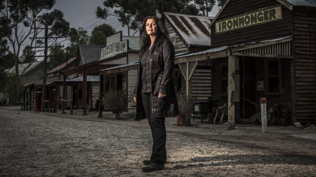 Alison Osborn, ghost hunter, at Old Tailem Town, Tailem Bend.