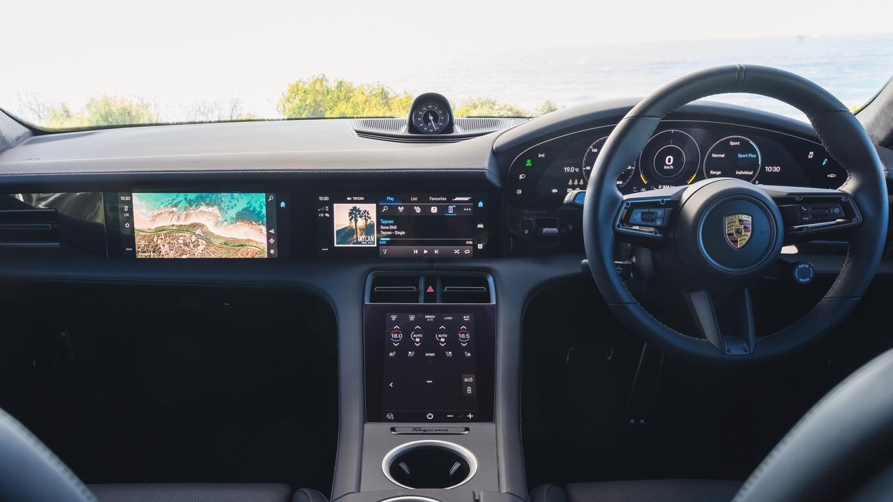 Porsche’s Taycan has four distinct digital displays - screens that Apple plans to take over.