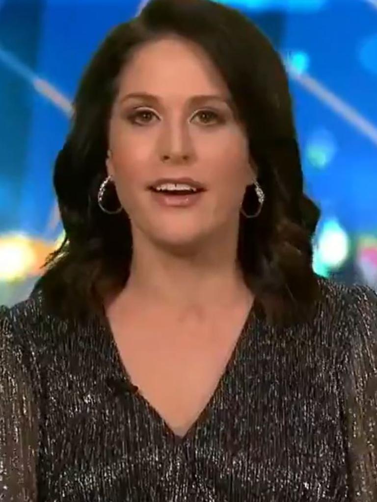 The host was baffled that Carrie hadn't been told the same advice. Picture: Channel 10