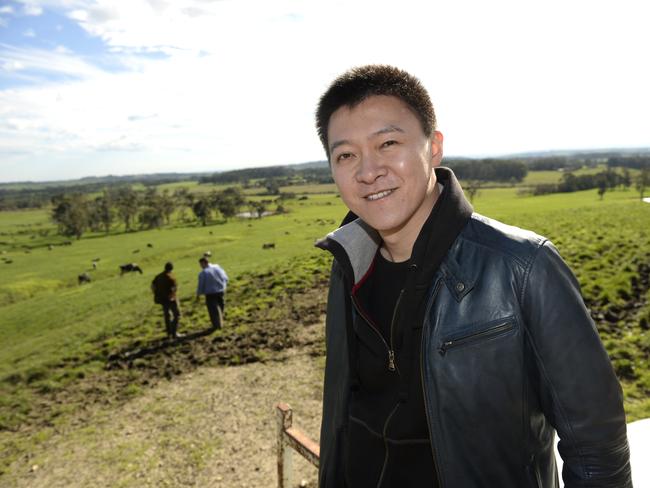 Chinese listed company DFP Australia has bought two farms, one at Poowong and one at Athlone. General manager Roy Wang at the Poowong Farm.