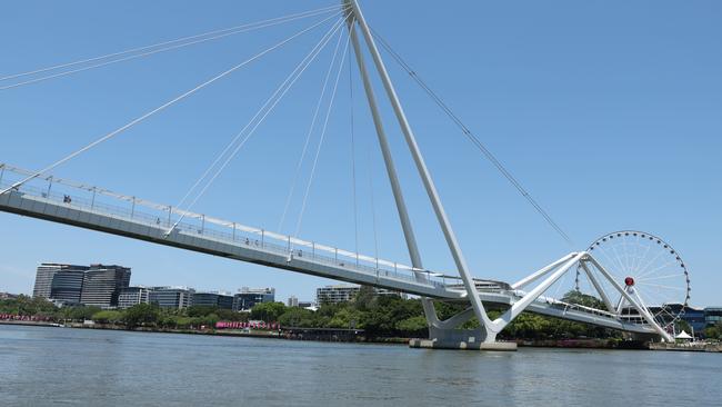 The Neville Bonner Bridge on the Brisbane River. Picture: Lachie Millard