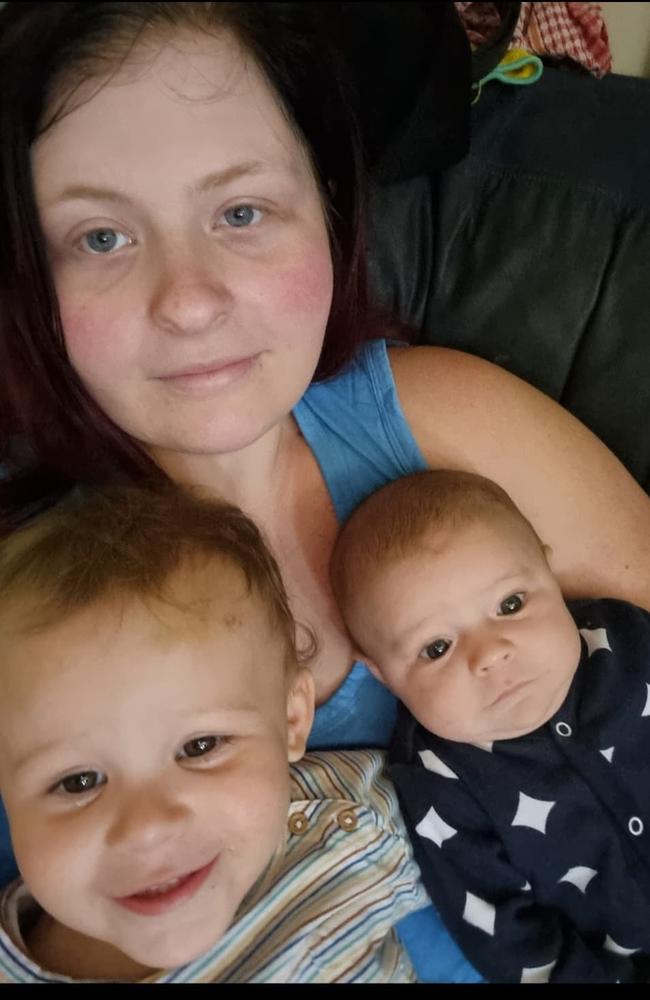 Isabella Smith and her two children were crashed into on Keeleys Road. Photo: Contributed