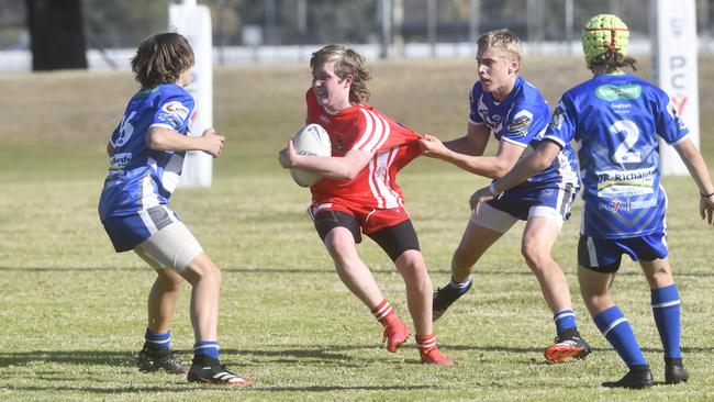 Grafton Ghosts and South Grafton Rebels under 15's clash at Frank McGuren Field.