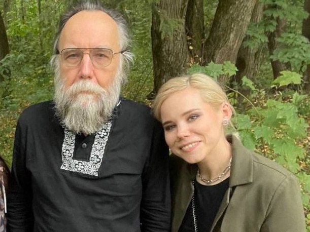 Daria Dugina (R) with her father Alexander Dugin, sometimes referred to a ‘Putin's brain’.