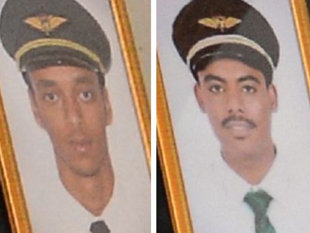 The pilots on Ethiopian Airlines flight 302. Picture: AFP