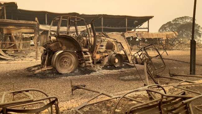 Selwyn Snow Resort, in the most northern part of the NSW Snowy Mountains of Kosciuszko National Park, has been destroyed by bushfires. Picture: Selwyn Resort