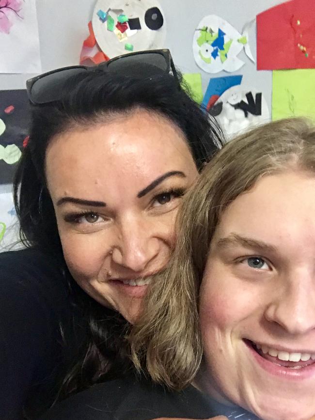 Lucasz Klosowski with his mum Magda Pearce – last outing of them together in late July 2020 – three weeks before he was murdered by his father. Picture: Supplied by family