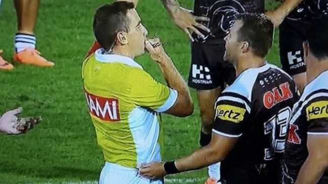 Trent Merrin escaped punishment for this contact.