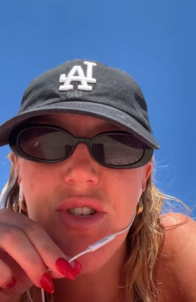 An Aussie beachgoer has slammed a new beach trend. Picture: TikTok