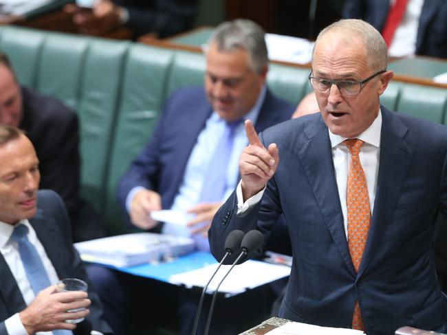 Is it on? ... Turnbull would not be drawn on leadership speculation. Pic: Gary Ramage