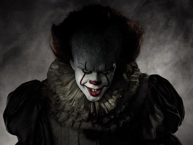 Pennywise the Clown (Bill Skarsgard) in a scene from Stephen King's It. Roadshow Films.