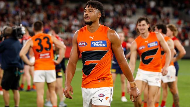 Connor Idun is disappointed with how GWS has started the season. Picture: Getty Images