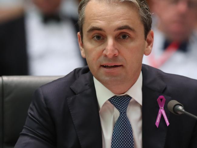 Matt Comyn, Commonwealth Bank's CEO appearing at a House of Representatives Standing committee on Economics hearing at Parliament House in Canberra. Picture Kym Smith