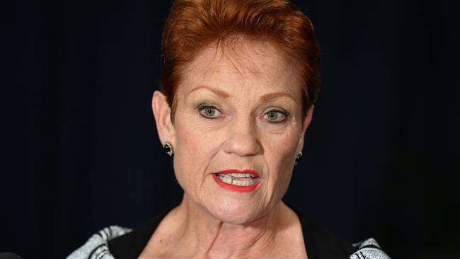 One Nation senator Pauline Hanson. Picture: AAP