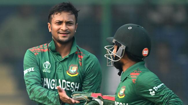 Mathews slammed Bangladesh's captain Shakib Al Hasan. (Photo by Arun SANKAR / AFP).