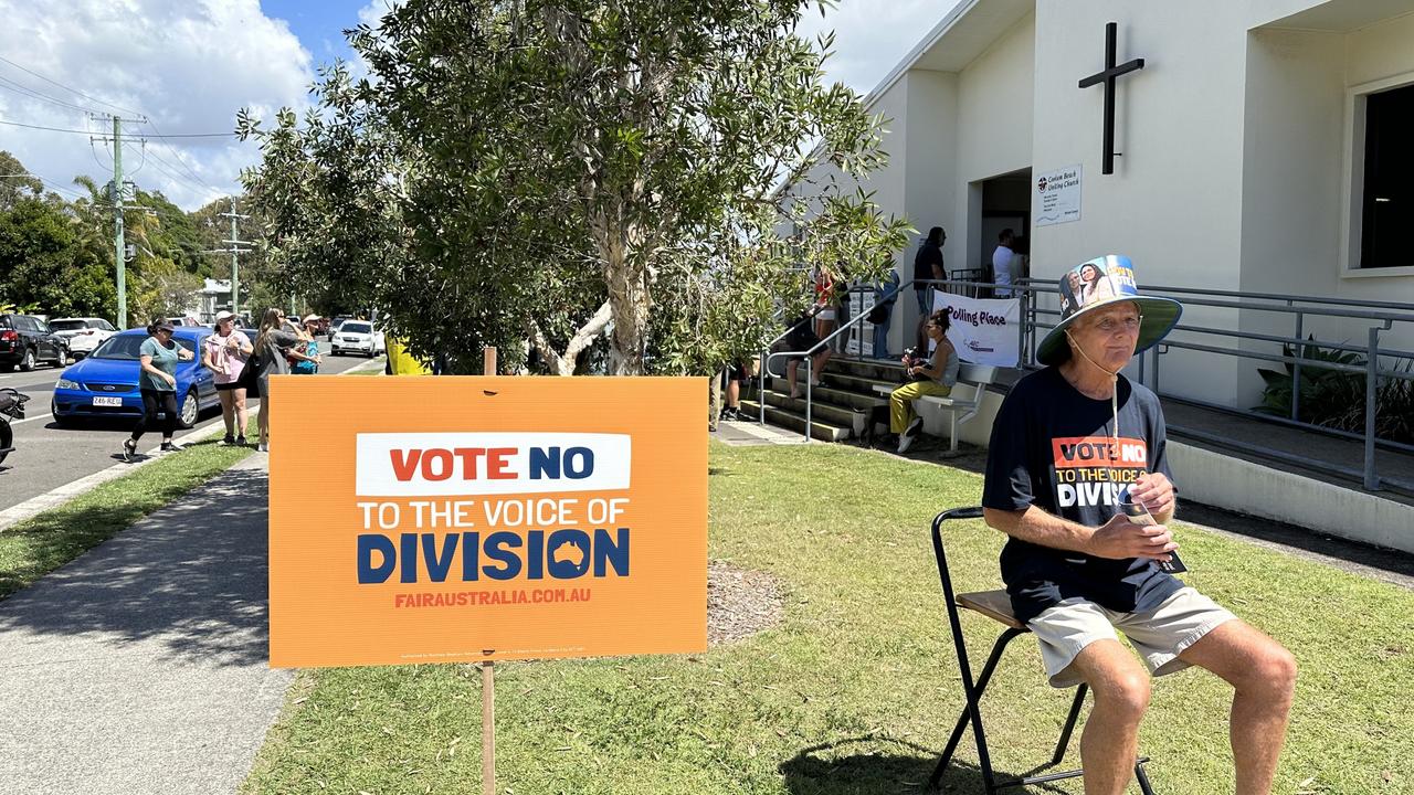 Campaigners out at Coolum.