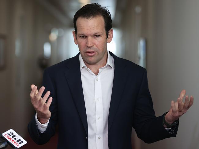 Matt Canavan went on the offensive, branding the climate decision a ‘bad deal’. Picture: Gary Ramage