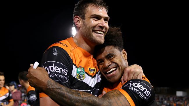 Tim Grant’s move to Wests Tigers meant he played at three clubs in three years. Picture: Mark Kolbe/Getty Images