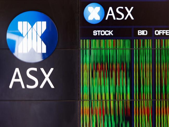 SYDNEY, AUSTRALIA - NewsWire Photos, October 29 2024. GENERIC. Stocks. Finance. Economy. Stock price ticker of the Australian Stock Exchange, ASX, at their offices on Bridge Street. Picture: NewsWire / Max Mason-Hubers