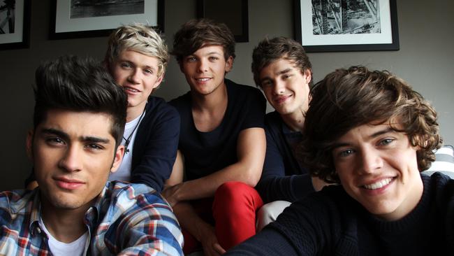 1D had clearly perfected their photo game during our hangout at their Sydney hotel in April 2012. Picture: Toby Zerna