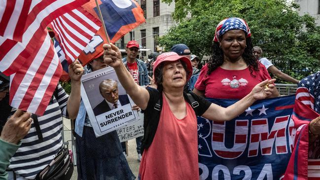 Among the diehard Trump supporters, conviction will matter little. Picture: Stephanie Keith / Getty Images, via AFP