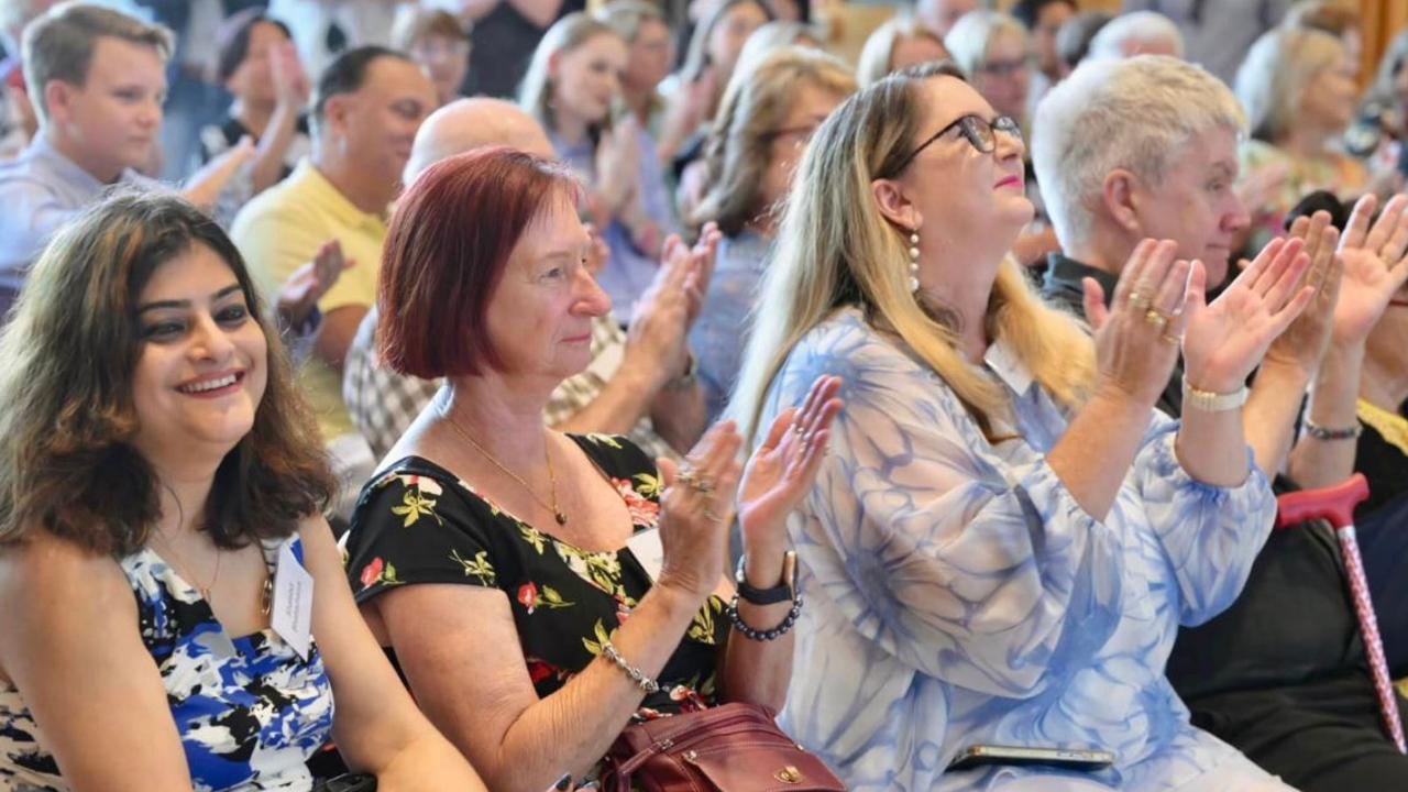 The morning tea for social media follows was held at Queensland’s State Library. Picture: Facebook.