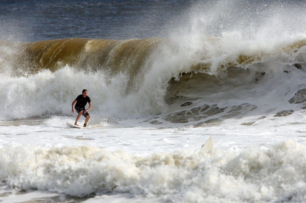 Alexandra Headland gets good lefts and rights for longboarders and shortboarders alike. Picture: Nicholas Falconer