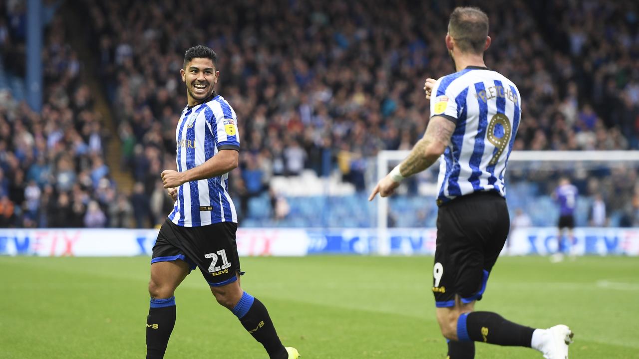 Massimo Luongo opened his account for Sheffield Wednesday. (Photo by George Wood/Getty Images)