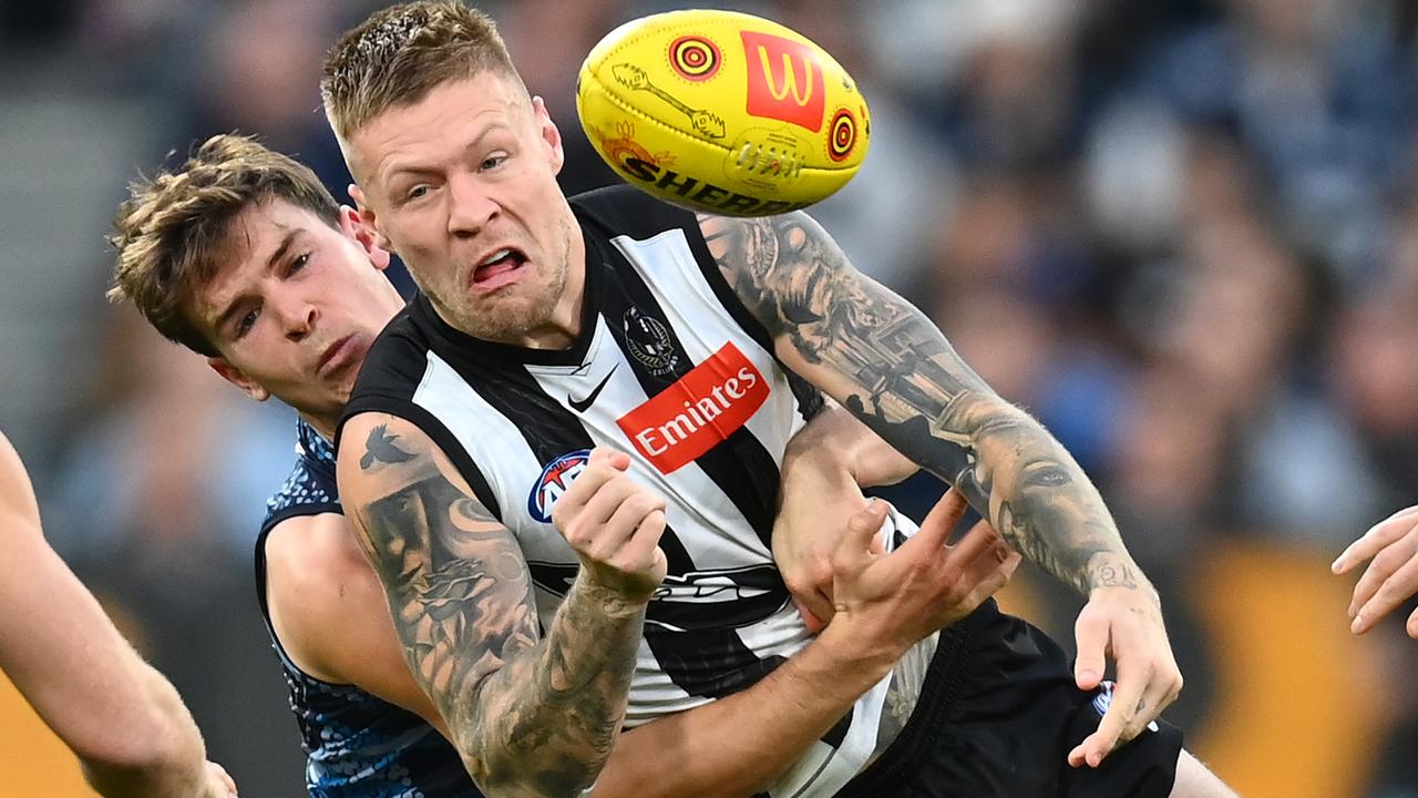 Jordan De Goey is Mr Impact for the Pies and the club must pay up to keep him, Robbo says. Picture: Getty Images