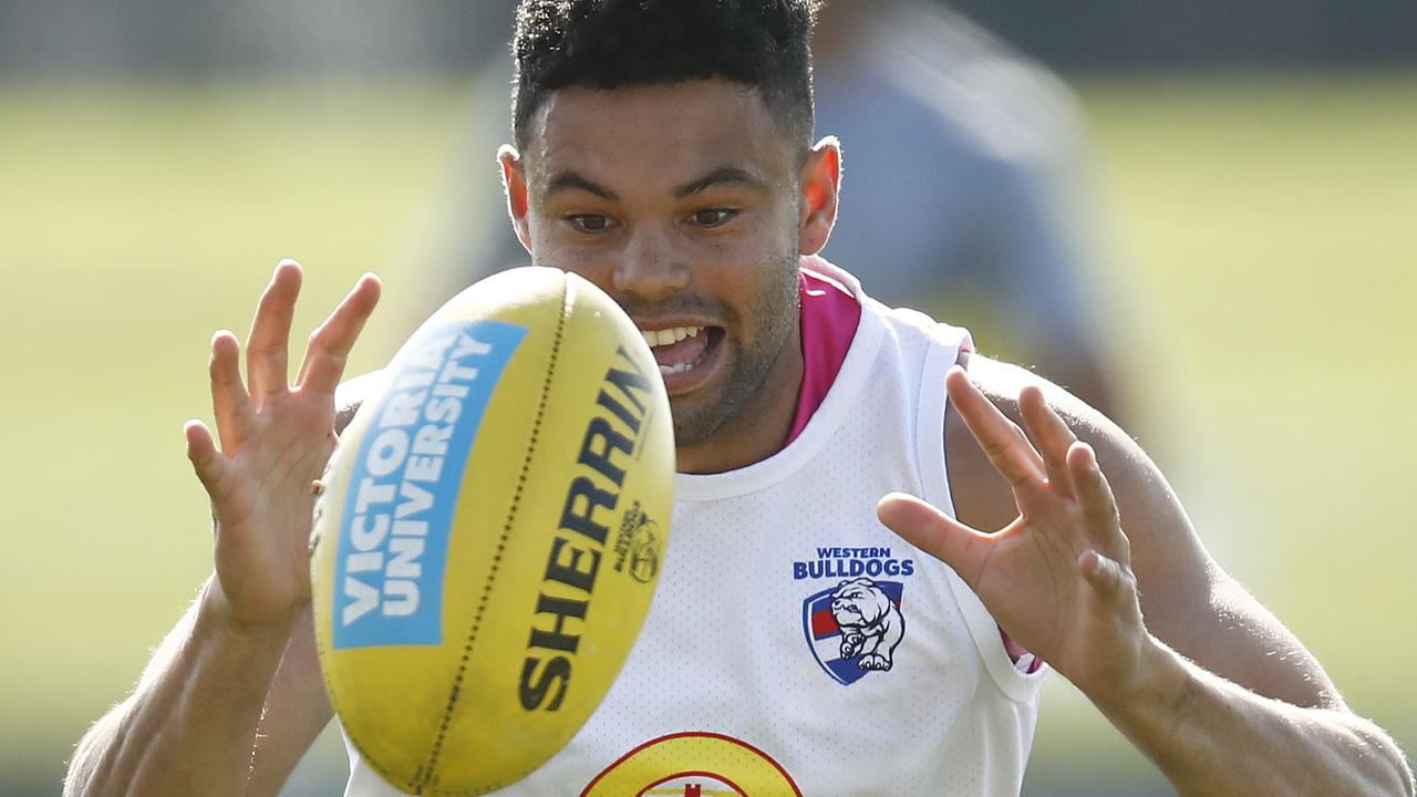 Jason Johannisen could play for the Western Bulldogs this Friday. Picture: Daniel Pockett/Getty Images