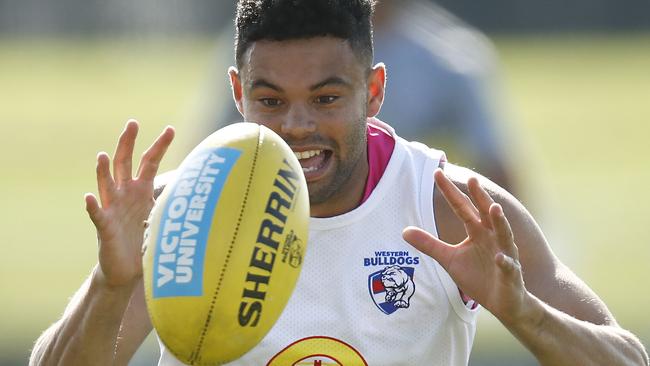 Jason Johannisen could play for the Western Bulldogs this Friday. Picture: Daniel Pockett/Getty Images