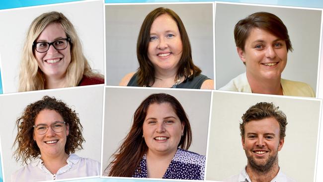 Daily Mercury staff (from top left, clockwise): Journalist Janessa Ekert, Editor Rae Wilson, Deputy Editor Tara Miko, journalist Lillian Watkins, journalist Heidi Petith and journalist Matthew Forrest.