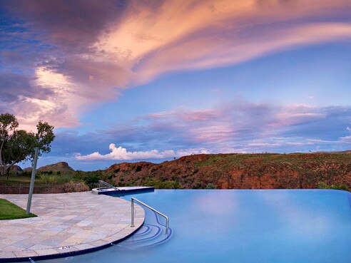 Pool at Lake Argyle Resort and Caravan Park, Kimberley, WA.