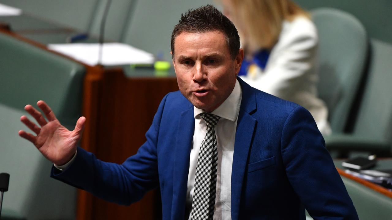 Liberal MP Andrew Laming in parliament in 2018.