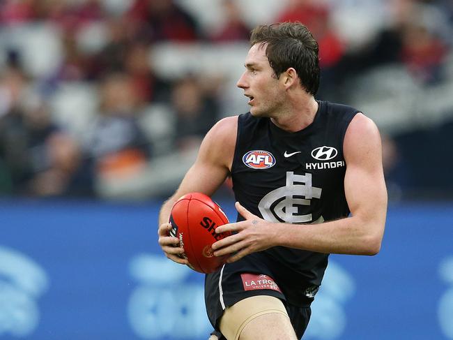 Jed Lamb playing for Carlton in 2018.