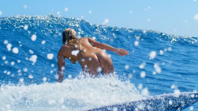 The big wave surfer travelled to remote locations for the film. Picture: Supplied