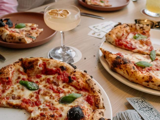 Pizza at Bobbi's at The Hilton Hotel. Picture: Supplied.