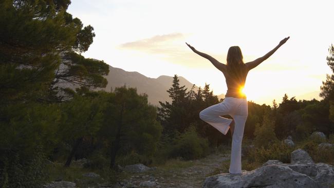 This is what people think happens on a yoga retreat. Picture: Supplied