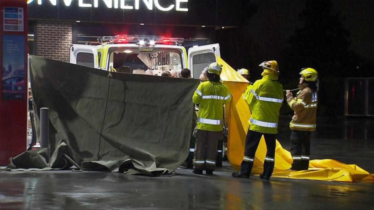 A female pedestrian is fighting for life after being hit by a car in Elizabeth South. Picture: 7NEWS