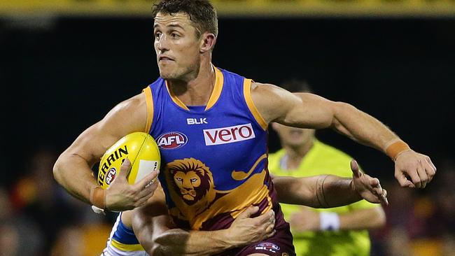 Lions Matt Maguire. The Brisbane Lions vs the Gold Coast Suns at the Gabba in Brisbane. Pic Peter Wallis