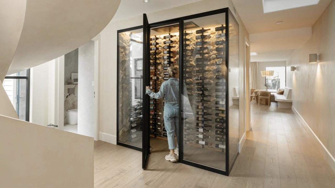 The duplex, which has a glassed-in wine cellar, was bought for $2.67m from buyers downsizing from acreage on the Central Coast.