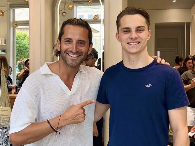 Scandizzo with friend and client Oscar Piastri. Picture: Supplied/Instagram