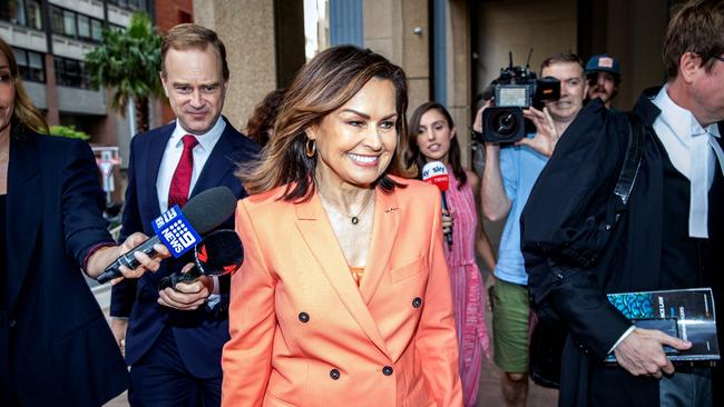 Lisa Wilkinson is facing a gruelling cross-examination in the Federal Court. Picture: NCA NewsWire / Christian Gilles