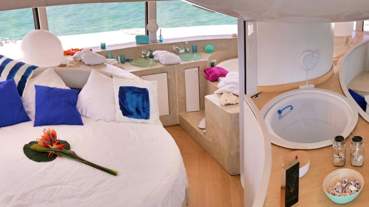 The 50sq m circular floating home has a full 360-degree view. Picture: Anthenea/Cover Images/AAP