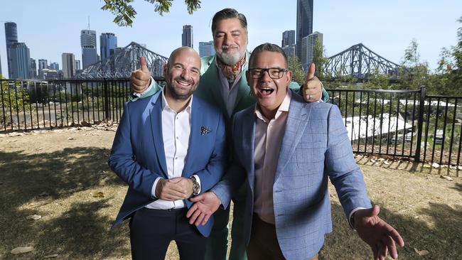 George Calombaris, Matt Preston and Gary Mehigan. Picture: Mark Cranitch