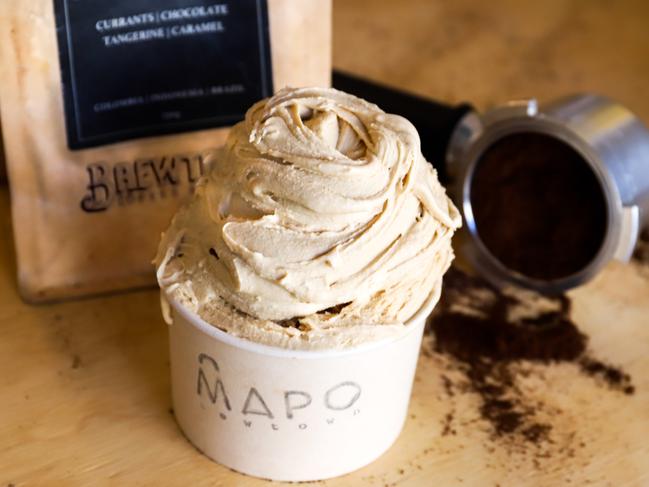 MAPO’s Brewtown coffee gelato. Picture: Jenifer Jagielski