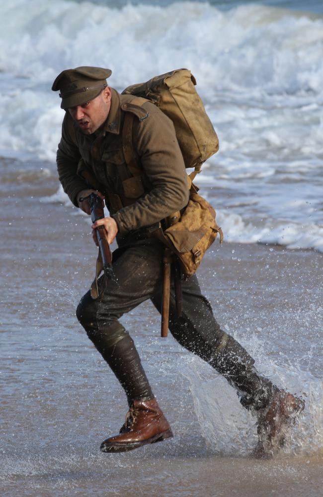 Real events brought back to life ... a scene from Deadline Gallipoli. Picture Dylan Coker